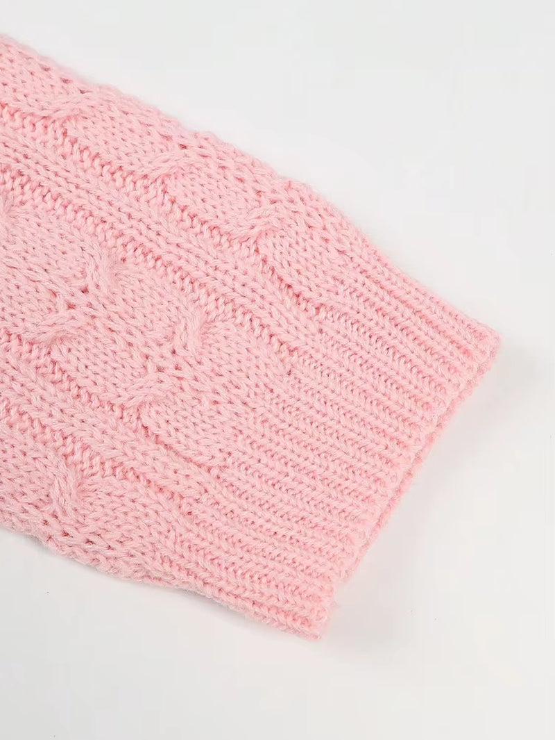 Versatile Round-Neck Long-Sleeved Elegant Cardigan Fashionable Loose-Fit Button-Front Knitted Sweater Jacket for Women