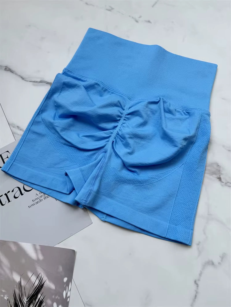Seamless Yoga Shorts Peach Hip Tights Push up High Waist Fitness Leggings Gym Fitness Workout Shorts for Women