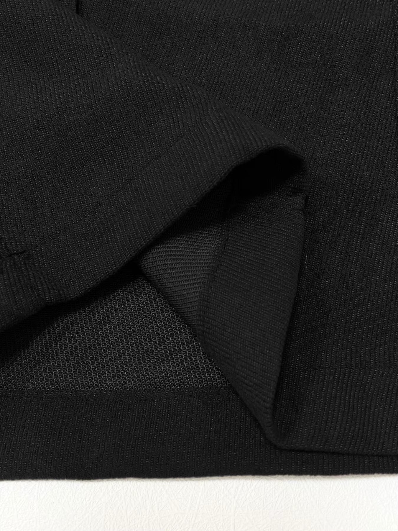 【Runs Small】Women'S Solid High Waist Straight Let Pants, Fake Pocket Elegant Zipper Fly Trousers for Work Office Business