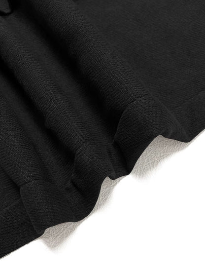 【Runs Small】Women'S Solid High Waist Straight Let Pants, Fake Pocket Elegant Zipper Fly Trousers for Work Office Business