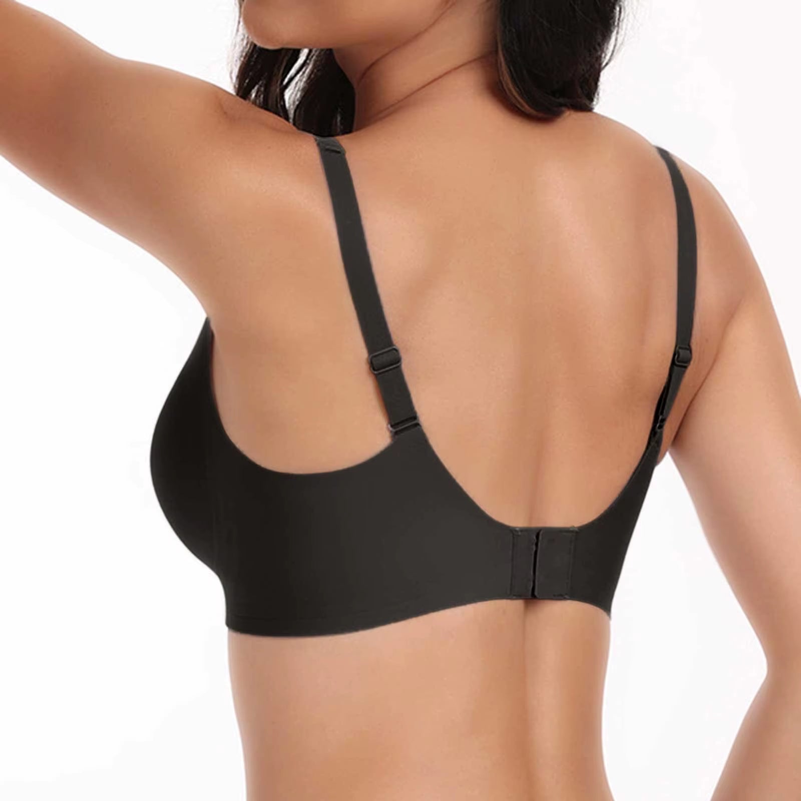 Sexy Push up Padded Seamless Bras for Women Soft Support Invisible Wireless Bra Bralette Smooth Women Deep V Bras Sexy Lingerie