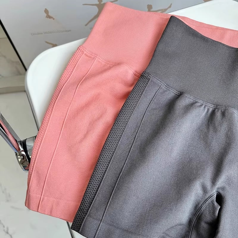 Seamless Yoga Shorts Peach Hip Tights Push up High Waist Fitness Leggings Gym Fitness Workout Shorts for Women
