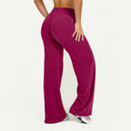 Straight-Leg Pants Ultra Soft Butter Fabric Women'S Mid-Waist Yoga Pants GYM Naked Feel Pilates Running Sport Trousers