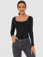 Fall and Winter Shapewear Jumpsuit, Women'S Tight Corset, Long Sleeved Undershirt, Slim Fitting Jumpsuit