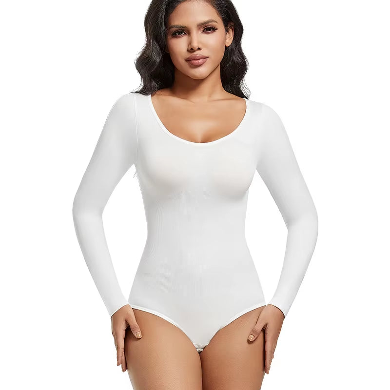 Body Shapewear Bodysuit Tummy Control Women Hooks Crotch Body Shaper Jumpsuit for Abdomen Control