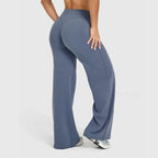 Straight-Leg Pants Ultra Soft Butter Fabric Women'S Mid-Waist Yoga Pants GYM Naked Feel Pilates Running Sport Trousers